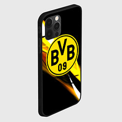 Чехол для iPhone 12 Pro Borussia спортивная геометрия, цвет: 3D-черный — фото 2