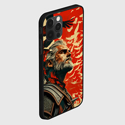 Чехол для iPhone 12 Pro Ведьмак и птицы, цвет: 3D-черный — фото 2