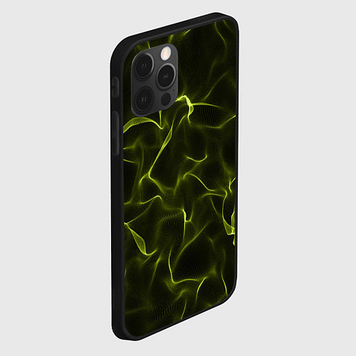 Чехол iPhone 12 Pro Неоновый фон / 3D-Черный – фото 2