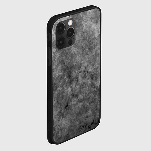 Чехол iPhone 12 Pro Абстракция - the usual grayness of the day / 3D-Черный – фото 2