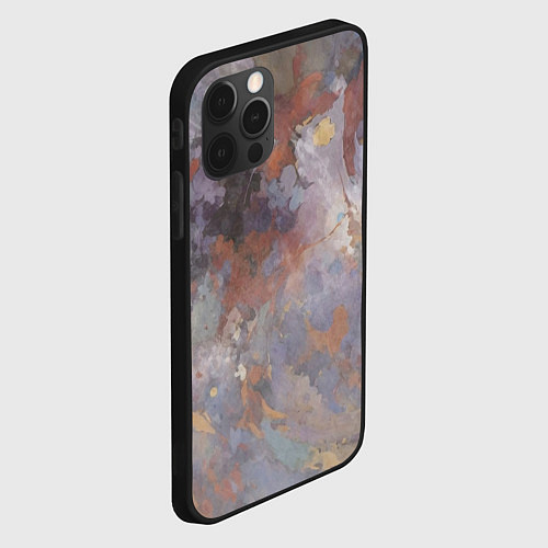 Чехол iPhone 12 Pro Абстракция - pastel wonders / 3D-Черный – фото 2