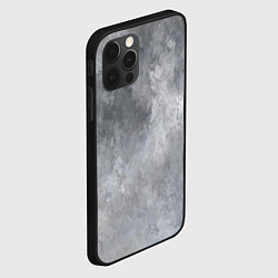 Чехол для iPhone 12 Pro Абстракция - light gray haze, цвет: 3D-черный — фото 2