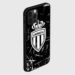 Чехол для iPhone 12 Pro Монако белые штрихи красок, цвет: 3D-черный — фото 2