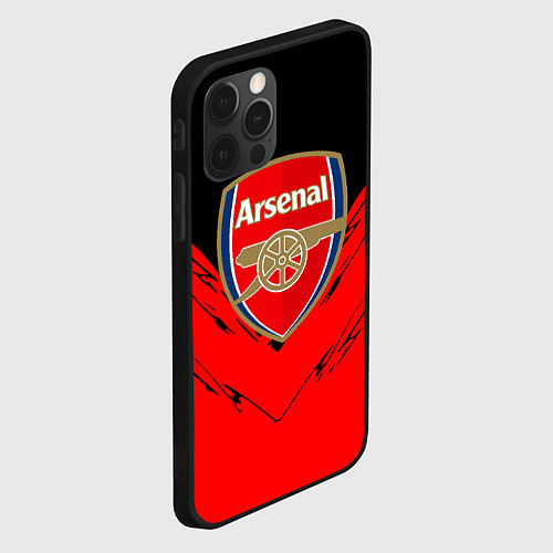 Чехол iPhone 12 Pro Arsenal текстура краски / 3D-Черный – фото 2