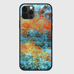 Чехол для iPhone 12 Pro Абстракция - flame through ice, цвет: 3D-черный