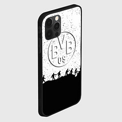 Чехол для iPhone 12 Pro Borussia спорт лого люди, цвет: 3D-черный — фото 2