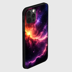 Чехол для iPhone 12 Pro Фантастические космические туманы, цвет: 3D-черный — фото 2