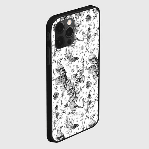 Чехол iPhone 12 Pro Бузулукский бор / 3D-Черный – фото 2