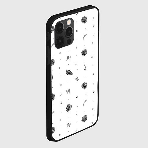Чехол iPhone 12 Pro Шишки из Бузулукского бора / 3D-Черный – фото 2