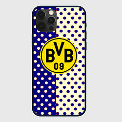 Чехол для iPhone 12 Pro Borussia точки текстура, цвет: 3D-черный