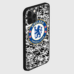 Чехол для iPhone 12 Pro Челси штрихи красок, цвет: 3D-черный — фото 2