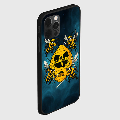 Чехол iPhone 12 Pro Wu-tang clan пчелы / 3D-Черный – фото 2