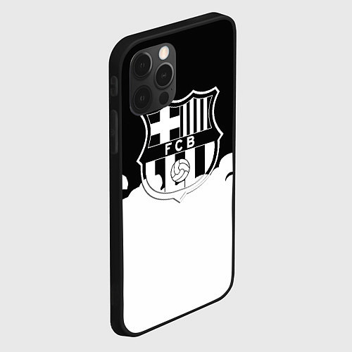 Чехол iPhone 12 Pro Барселона облака краски / 3D-Черный – фото 2
