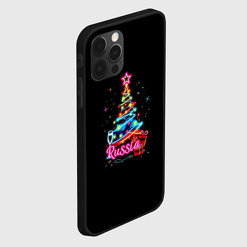 Чехол iPhone 12 Pro Christmas tree gifts / 3D-Черный – фото 2