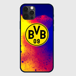 Чехол для iPhone 12 Pro Borussia космические краски, цвет: 3D-черный