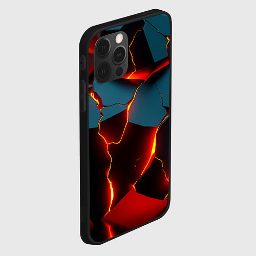 Чехол iPhone 12 Pro Orange glow / 3D-Черный – фото 2