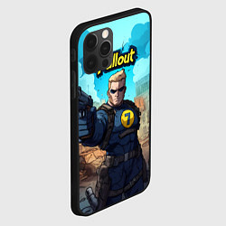 Чехол для iPhone 12 Pro Fallout смотритель с пистолетом, цвет: 3D-черный — фото 2
