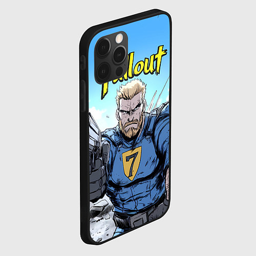 Чехол iPhone 12 Pro Fallout 7 / 3D-Черный – фото 2