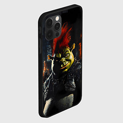 Чехол для iPhone 12 Pro Шрек боец с катаной, цвет: 3D-черный — фото 2