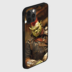 Чехол для iPhone 12 Pro Шрек панк в человеческом облике, цвет: 3D-черный — фото 2