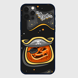 Чехол для iPhone 12 Pro Пиратский хэллоуин, цвет: 3D-черный