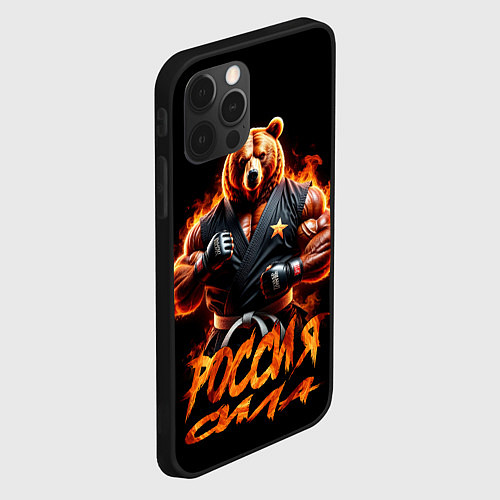Чехол iPhone 12 Pro Россия сила / 3D-Черный – фото 2