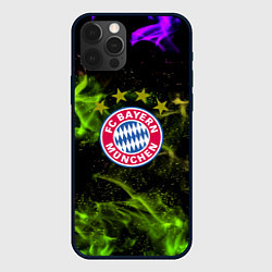 Чехол для iPhone 12 Pro Бавария Мюнхен огонь, цвет: 3D-черный