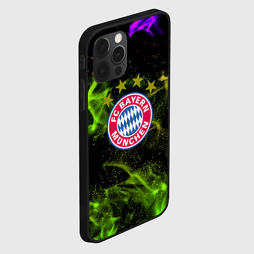 Чехол iPhone 12 Pro Бавария Мюнхен огонь / 3D-Черный – фото 2