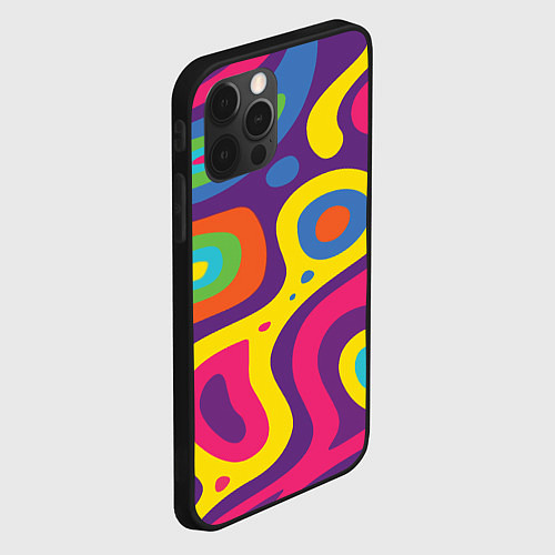 Чехол iPhone 12 Pro Abstract tac / 3D-Черный – фото 2