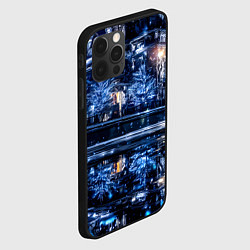 Чехол для iPhone 12 Pro Новогодняя ночная Москва, цвет: 3D-черный — фото 2