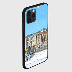 Чехол для iPhone 12 Pro Новогодний день в Москве, цвет: 3D-черный — фото 2
