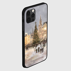 Чехол для iPhone 12 Pro Новогодние гуляния в Москве, цвет: 3D-черный — фото 2