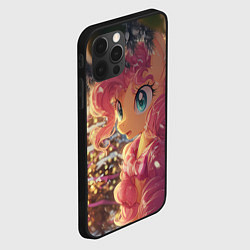 Чехол для iPhone 12 Pro Новогодняя милая пони, цвет: 3D-черный — фото 2