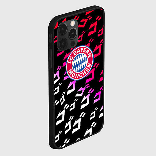 Чехол iPhone 12 Pro Бавария Мюнхен jojo anime / 3D-Черный – фото 2