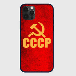 Чехол для iPhone 12 Pro СССР - символика, цвет: 3D-черный