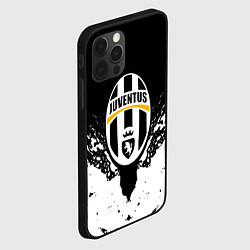 Чехол для iPhone 12 Pro Ювентус краски всплеск текстура, цвет: 3D-черный — фото 2
