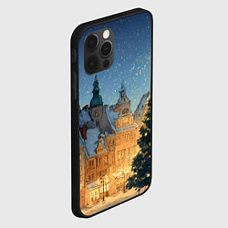 Чехол для iPhone 12 Pro Новый год в старом городе, цвет: 3D-черный — фото 2