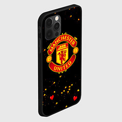 Чехол для iPhone 12 Pro Манчестер Юнайтед пиксели, цвет: 3D-черный — фото 2