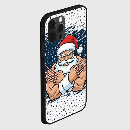 Чехол iPhone 12 Pro Сантамаха / 3D-Черный – фото 2