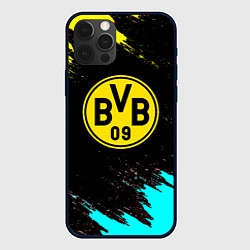 Чехол iPhone 12 Pro Borussia краски штрихи