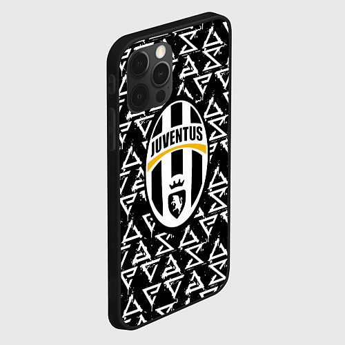Чехол iPhone 12 Pro Juventus pattern Witcher / 3D-Черный – фото 2