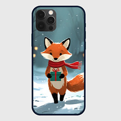 Чехол iPhone 12 Pro Лисичка с подарком зимой
