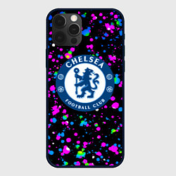 Чехол для iPhone 12 Pro Челси неоновые краски, цвет: 3D-черный