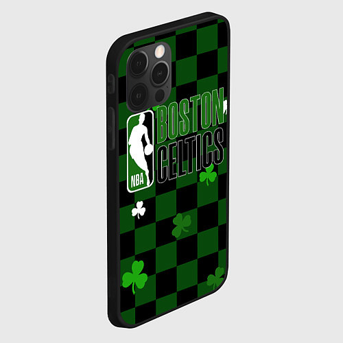 Чехол iPhone 12 Pro NBA Boston Celtics / 3D-Черный – фото 2