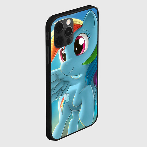 Чехол iPhone 12 Pro My littlle pony / 3D-Черный – фото 2