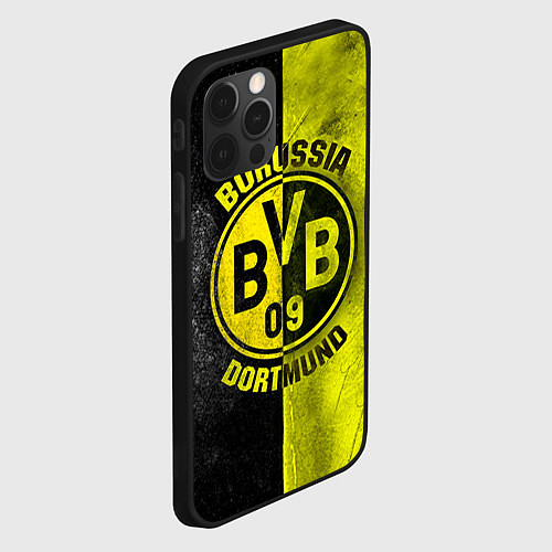 Чехол iPhone 12 Pro Borussia Dortmund / 3D-Черный – фото 2