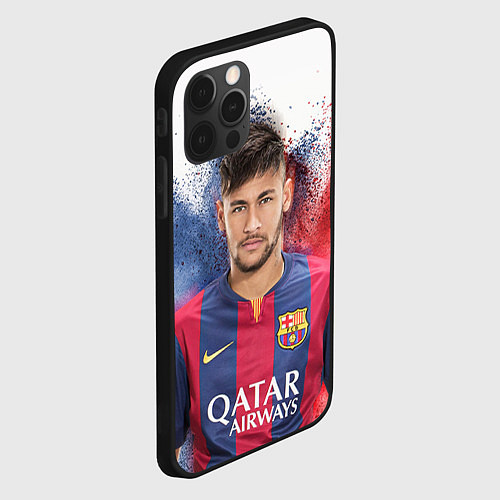 Чехол iPhone 12 Pro Neymar FCB / 3D-Черный – фото 2
