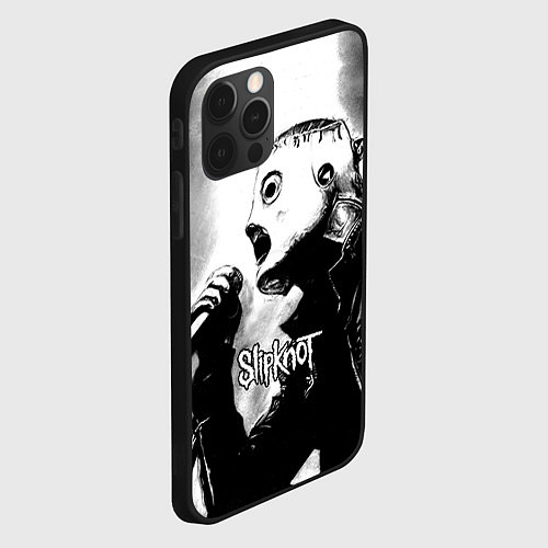 Чехол iPhone 12 Pro Slipknot / 3D-Черный – фото 2