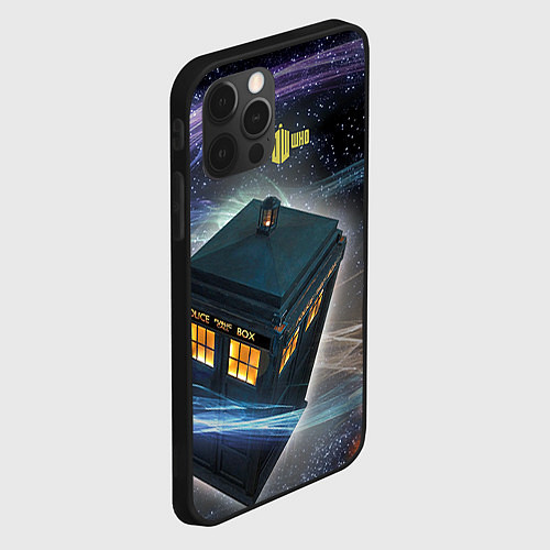 Чехол iPhone 12 Pro Police Box / 3D-Черный – фото 2