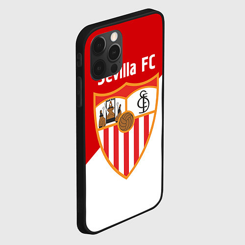 Чехол iPhone 12 Pro Sevilla FC / 3D-Черный – фото 2